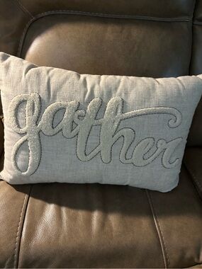 Better Homes And Gardens Gray "Gather" Accent Pillow